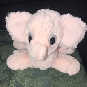 2017 MANHATTAN TOY Plush FLOPPIES ELEPHANT‎ Pink Soft Stuffed Beans Animal Baby